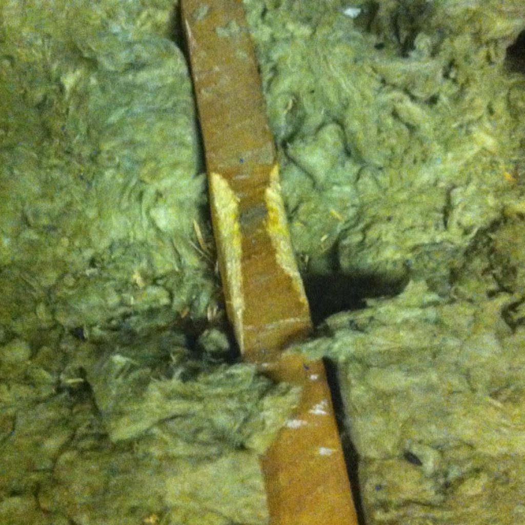 A loft with chewed beams